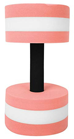Aumotop Skum Vatten Flytande Hantel Miljövänligt Bekvämt Grepp Öka Vikten för Vattenträning Lämplig för Vattensport Inomhussport Rosa Vit (rosa och vitt)