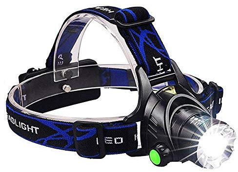 Linterna Frontal Potente faro Led T6 Zoom impermeable linterna cabeza cabeza Camping faros Led lámpara de cabeza