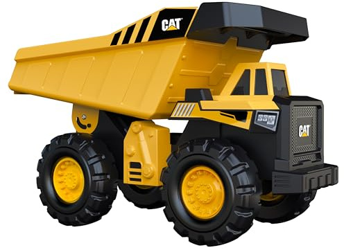 Cat Construction Toys, Steel Dump Truck 16 - Real Steel Body, Working Dump Bed, Oversize All-Terrain Wheels, Heavy-Duty Construction Vehicle for Indoor/Outdoor Play, Kids Ages 3 +