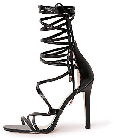 Only maker Damen Römische Sandalen mit Absatz