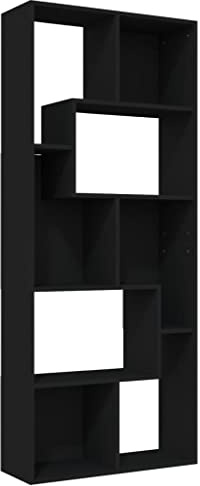 vidaXL Bücherregal Schwarz 67x24x161 cm Holzwerkstoff