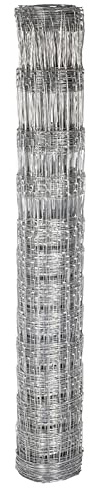 VOSS.farming 50m Wildzaun 150/13/15 Drahtzaun 150cm hoch verzinkt Knotengittergeflecht, Wildabwehr, Forstzaun, 2,0mm Draht, Weidezaun, Verbissschutz