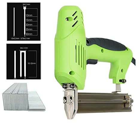 Framing Nailer 2 in 1 1800W Electric Nail Gun Nailer Stapler Woodworking Electric Tacker Furniture Staple Gun for Frame Power Tools F30 422 ( Color : Oranje , Size : 1 )