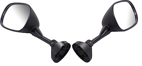 Motorradspiegel Spiegel Rückspiegel Rückansicht Seitenspiegel Motorrad Verkleidungsspiegel Lenkerendenspiegel schwarz vorne links und rechts für Honda VFR 800 RC46 VFR800 2002-2009