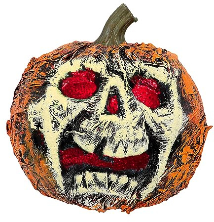 Boland - Dekoration Blinkender Kürbis, 21 cm | Party Deko inkl. 3x Batterie für Horror Mottoparty, Halloween und Karneval