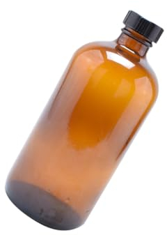Mikinona Brown Glass Bottle Sealing Honey Pot 500ml Glass Storage Jam Jar Bakelite Lid, Reusable Kitchen Container Set 4pcs for Home and Food Preservation
