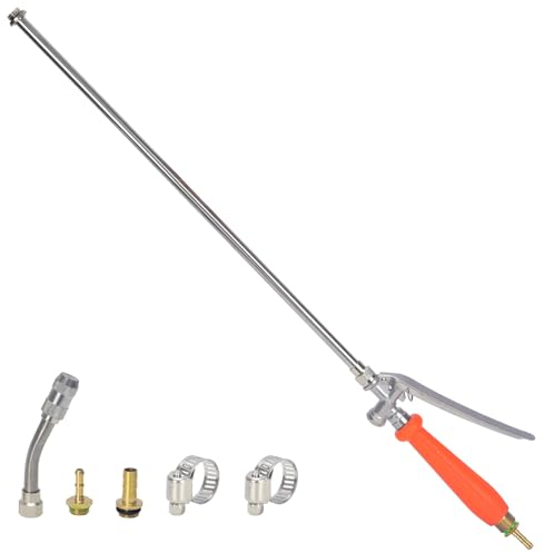 PEESHON Sprühstab aus Metall,3/8 Zoll & 1/4 Zoll Messing Barb Universal Sprühstab Ersatz,Hochdruckreiniger Sprühlanze Sprühstab mit Einstellbarer Düse für Unkraut,Garten und Autowäsche