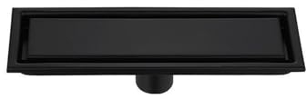 JSDQQG Linearer Duschablauf Mit Haarsieb,Rechteck Duschrinne Gitter Deckel,2In1 Befliesbar Doppelseitige Bodenablauf Komplettset,10 * 40cm