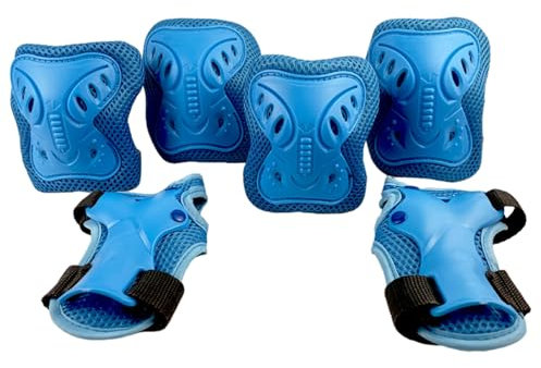 Set di attrezzi protettivi sportivi per bambini/giovani ginocchiere gomitiere protezioni per il polso per skateboard pattinaggio ciclismo Roller attrezzatura protettiva Attrezzatura esterna per