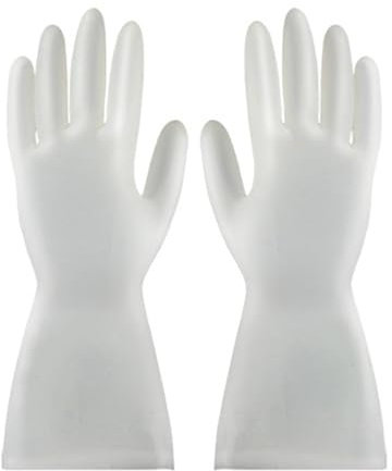 Fuerdich Wiederverwendbare Haushaltshandschuhe, Gummi Reinigungshandschuhe Putzhandschuhe Gummihandschuhe für Küche Geschirrspülen Reinigen Küchenarbeit Haushaltsreinigung (S)