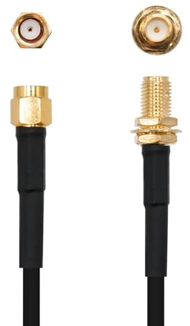 Brightium Cable prolongador de antena inalámbrica SMA/H-SMA/M de 4.0 m para extender la señal y optimizar la conexión en dispositivos compatibles.