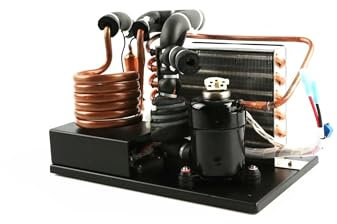 Acondicionador de aire Enfriador compacto de serpentín de cobre, 24 V CC, 130 W de capacidad de enfriamiento, refrigerante R134A, unidad portátil