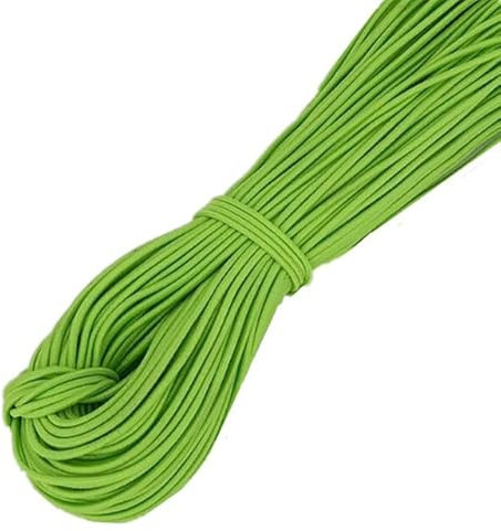 Cuerda elástica colorida de 2 mm, banda elástica redonda para accesorios de costura, uso doméstico, línea de goma verde, cordón de manualidades de alta elasticidad, duradero y versátil