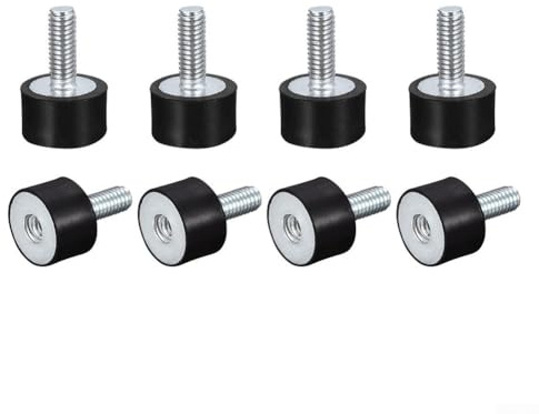 8 Stück Vibrationsdämpfer aus Gummi mit M5 Anschluss für Maschinen