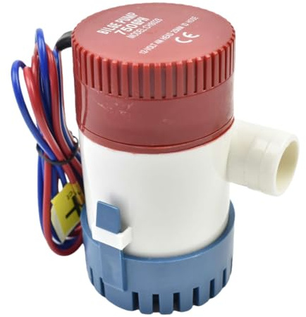CONQUERALL DC 12V 1100GPH Pompa di sentina elettrica sommersa per pesca, agricoltura, campeggio