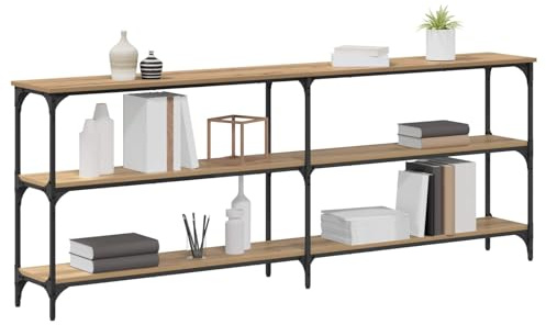 vidaXL Konsolentisch Artisan-Eiche 200 x 29 x 75 cm
