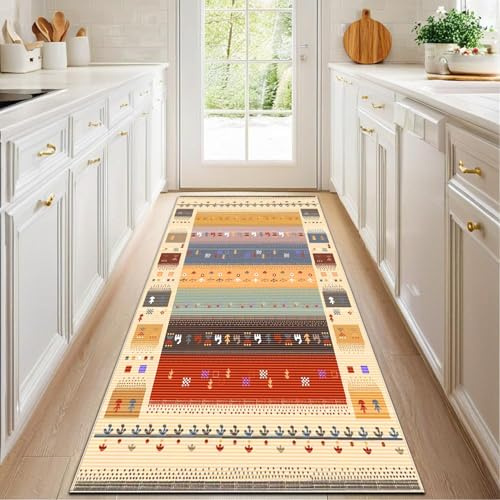 CLOYAO Tappeto Passatoia Cucina Antiscivolo Tappeto per Corridoio Cucina Lavabile 40 x 60 cm Tappeto da Cucina Passatoia Tappeti Runner per Soggiorno Camera da Letto Casa al Metro Multiuso Tappeto