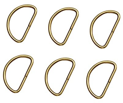 HORIALENCE 20stücke Metall-d-ringe Halbrund D-schnallen Für Taschen Rucksäcke Gepäck Kleidung Gürtel Zubehör Langlebig Installieren