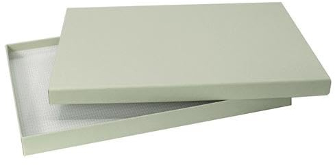 Artoz Pure Box Geschenkbox, A4 Format, 307 x 224 x 26 mm, Aufbewahrungsbox für Geschenke und Dekoration, light green