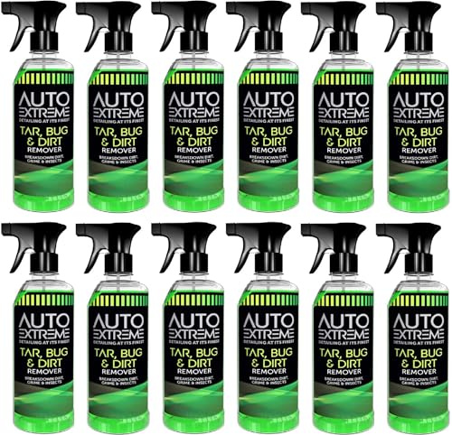 Auto Extreme Tar, Bug & Dirt Remover Spray 720ml – Powerful Car Cleaner for Tar, Bugs, Sap, Bird Droppings & Road Grime – Fast Acting Pre-Wash Treatment for Vehicle Exteriors (12)