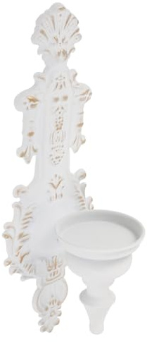 ROMISBABA Soporte de Pared para Velas Europeo de Hierro Soporte para Velas Pequeñas Vintage Decoración Elegante para Salón Dormitorio y Hotel Resistente y Duradero para Cálido