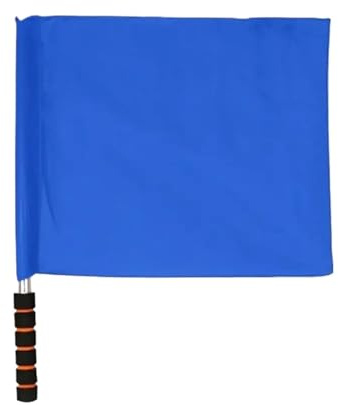 FußBallschiedsrichterfahne 4pcs Referee Flag Multi-color With Sponges Handle Linesman Flags Waterproof Issuing Volleyballs Football Supplies FüR FußBall(Color1)