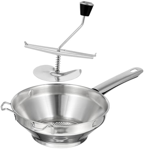 TOKIDNY Schiacciapatate Manuale in Acciaio per Patate e Verdure Presser Manuale per Purè Utensile da Cucina Resistente e Facile da Usare