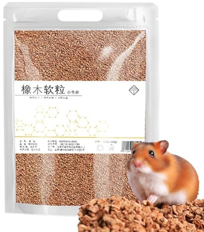 Kleintier-Einstreu Eiche Kork komfortabel saugfähig natürlich | Rennmaus Einstreu für Gehege Dekoration für Nagetiere wie Eichhörnchen, Rennmäuse, Chinchillas