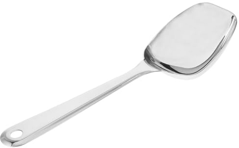 Artibetter Cuillère de Service Inox à Fond Plat Grande Capacité Manche Long Ergonomique pour Restaurant et Buffet Professionnel