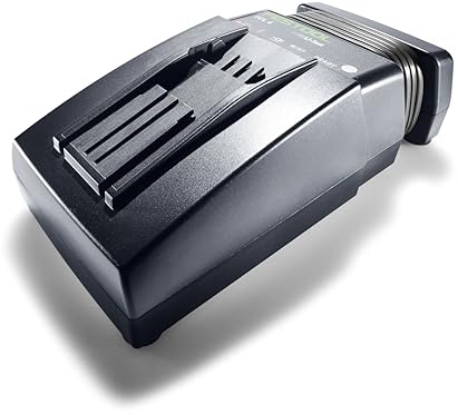 Festool Schnellladegerät TCL 6-18 V Li-Ion Akku-Ladegerät 6 A | Ladestrom 6,0 A - LED-Restladezeit-Anzeige - Kabelaufwicklung - Wandmontage - 230 V