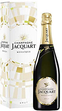 CHAMPAGNE JACQUART – Mosaïque Brut - Bouteille 75 cL en Étui cadeau - Cuvée pour des petites ou grandes célébrations