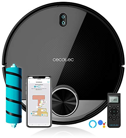Cecotec Robot Aspirapolvere Conga 3790. Aspira, scopa, lava e passi il panno,RoomPlan, 2300 Pa, APP con mappa interattiva, Spazzola Jalisco, spazzola per animali