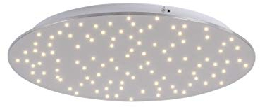 LeuchtenDirekt LED, Deckenleuchte Silber, Sternenoptik, 480x40mm, 19W/1750lm,2700-5000K, FB 14673-55