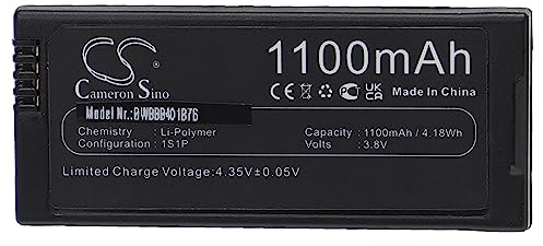 vhbw batteri kompatibel med DJI Ryze Tello drönare multicopter quadrocopter (1 100 mAh, 3,8 V, Li-Polymer)