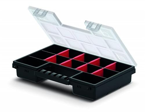 Kistenberg Sortimentskasten Werkzeugkiste Organizer Set 5 Stück Sortierbox NORS Kleinteilemagazin Sortierkasten Werkzeugbox 287 x 186 x 50 mm