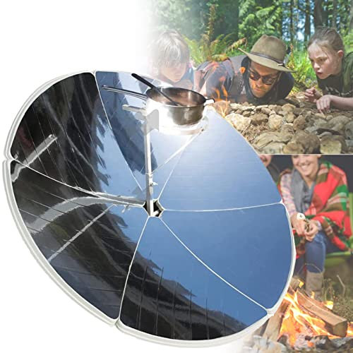 Fornello Solare da Esterno, Forno Solare parabolico, fornello Portatile, Strumento di Calore a concentrazione Alimentare per Barbecue da Campeggio all'aperto, Acqua bollente, Cottura, soffri