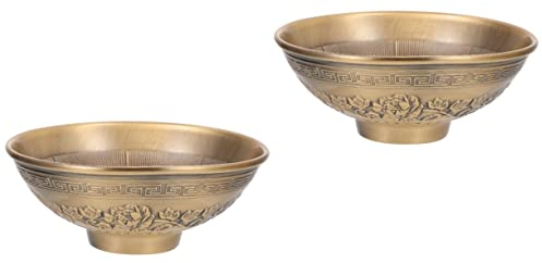 Warmhm 2stücke Retro Buddhistische Räucherschale Kupfer Handgefertigter Für Zuhause Design Für Meditation Und Entspannung Für Und Dekoration