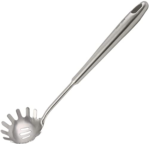 XYWHPGV Pasta Server Hitzebeständigkeit Edelstahl Spaghetti Gabel Löffel Nudelserver für Küche(6333c 85d5b 26395 814b4 99949 c2d75