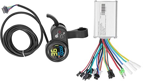 Topyond Elektrofahrrad Brushless Motor Controller Kit,24V 36V 48V 350W Controller Panel Kit auf Motorcontroller Mit LCD Farbbildschirm Messgerät Set