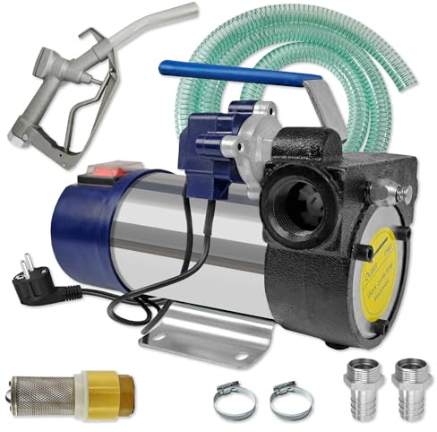 DIESELPUMPE Heizölpumpe Biodiesel-Pumpe Automatic DIESEL STAR 160-4.2- FASSPUMPE mit 230V Anschluss, mit Schlauch, Zubehör mit Zapfpistole, Schlauch, Rückschlagventil