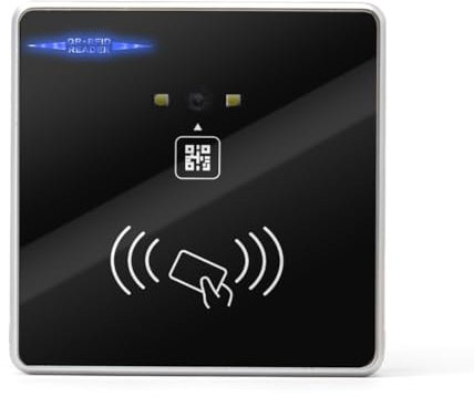 Muuoeou Escáner de Código de Barras 1D 2D Integrado Lector de Tarjetas RFID de Código de Barras QR Conexión Wiegand Autoinducción para Máquina de Puerta