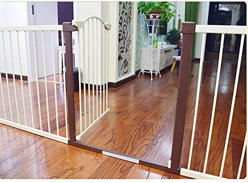 Haustier-Laufgitter, Schutzgitter für Kinder, Metall, mehrfach verwendbar, für Haustierzaun, Druckmontage, kein Bohren, Treppengeländer, 123–126 cm