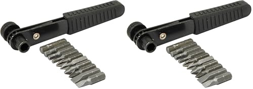 Rolson 28909 11 pc Offset Ratchet Screwdriver Set (Pack of 2)