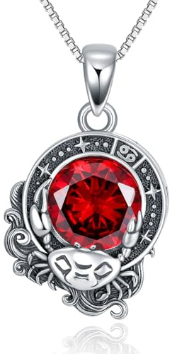 SLIACETE Halskette mit Sternzeichen, himmlische Konstellation, Horoskop, Astrologie, Sternzeichen-Anhänger, Halskette, Geschenk für Frauen