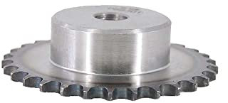 Piñón de cadena de rodillos dentados, piñón de transmisión de cadena de rodillos n.° 35, 44 dientes n.° 35-44T, paso de 3/8 for cadena de rodillos n.° 35H 06B sin orificios for tornillos de fijación