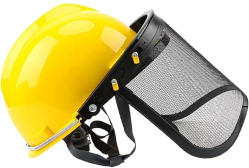 HiyyFloy Chainsaw Safety Helmet Cover Forestry Safety Helmet Electric Cutting Helmet Gardening Protection Face-shield for Lawn Mower