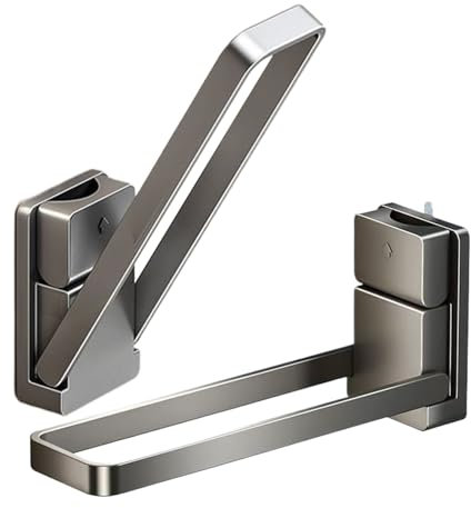 Barra Porta Asciugamani a Ventosa, 2 Barre Porta Asciugamani a Ventosa per Parete Bagno, Accessori da Bagno Senza Foratura per Casa Bagno Cucina Appartamento