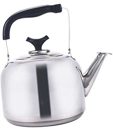 Alipis Bouilloire Acier Inoxydable à Sifflet Chauffage Rapide Pour Cuisinière Gaz Et Induction Théière Pratique Pour Usage Domestique