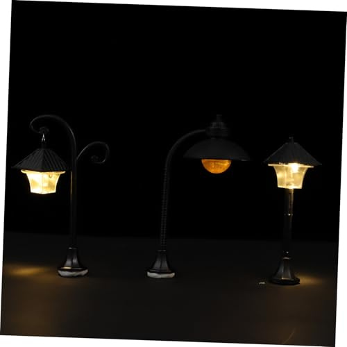 LIOOBO 3pezzi Lampada Decorativa Per Micro Paesaggistica Riproduzione Di Lampada Ornamento Luminoso Ornamentale Da Giardino Di Simulazione