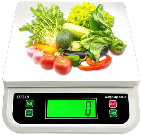 Våg Köksvåg: 30 kg/1 g digital köksvåg matskala med LCD-display digital våg med 6 enheter g/kg/lb/oz/tl/ct, finvåg med räknefunktion Tara funktion, livsmedelsvåg för kök och butik